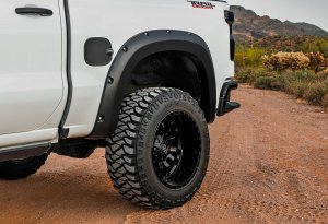 Chevrolet Silverado 1500 Fender Flares - Rough Country - Sport GTL Desert Sand - Flat Black - 2022 Chevrolet Silverado 1500 Fender Flares - Rough Country - Sport GTL Desert Sand - Flat Black - 2022